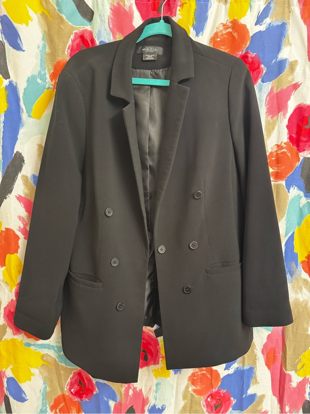 Black Double-Breasted Blazer